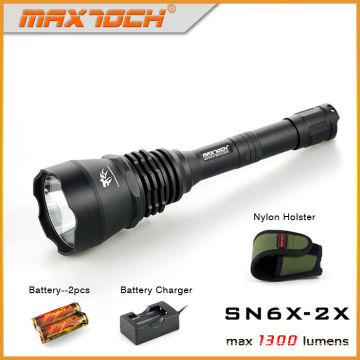 Maxtoch SN6X-2X 1300lm Long Distance Glare Flashlight